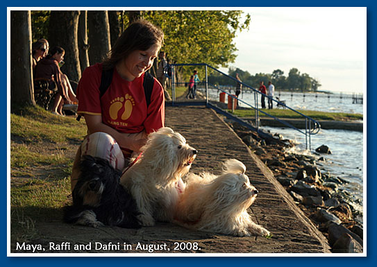 Maya, Raffi és Dafni a Balatonnál  ( 2008. Augusztus)